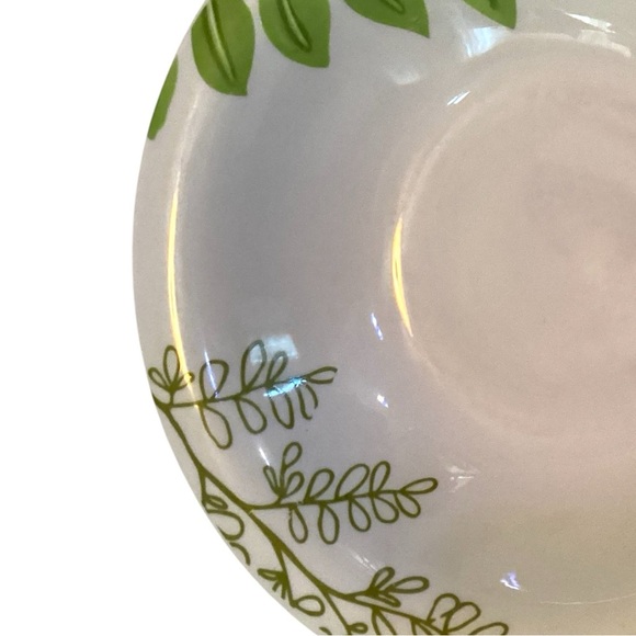 Royal Norfolk Greenbrier Green Leaves 7.5" Soup /Cereal/Pasta Bowls Set Of 2 - Picture 5 of 6